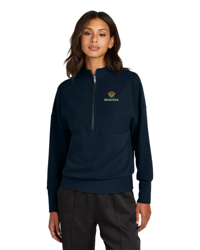 LADIES Mercer+Mettle Linear Texture 1/4 Zip - MM3041_2Clr image thumbnail
