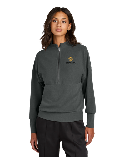 LADIES Mercer+Mettle Linear Texture 1/4 Zip - MM3041_2Clr image thumbnail
