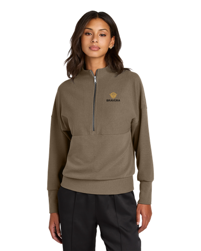 LADIES Mercer+Mettle Linear Texture 1/4 Zip - MM3041_2Clr image thumbnail