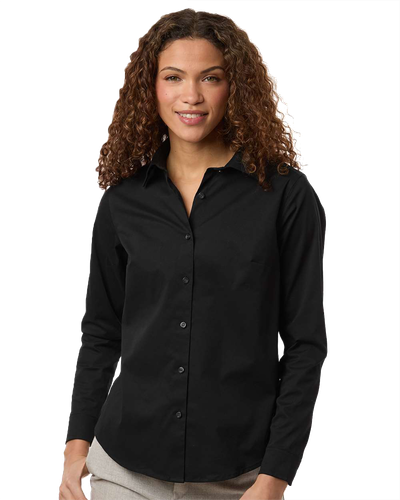 LADIES Devon & Jones CrownLux Performance Spencer Poplin Dress Shirt - DG505W_1Clr image thumbnail