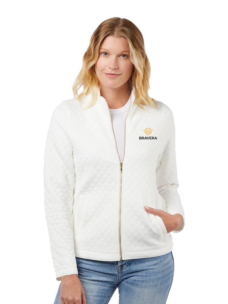 LADIES Landway Seneca Quilted Full Zip Sweater - CF-67_2Clr primary image