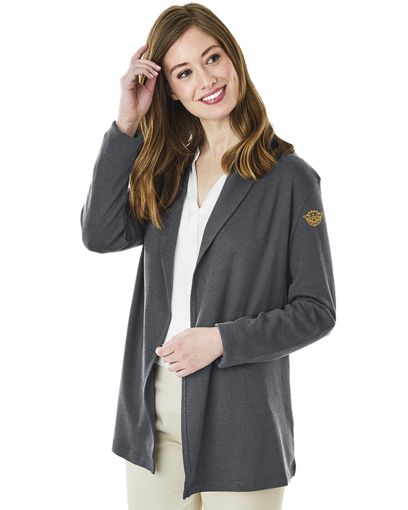 LADIES Charles River Cardigan Wrap - 5555_Gold primary image
