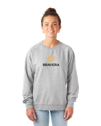 Image of LADIES Enza Midweight PFC Crew - EZ325 2Clr Front