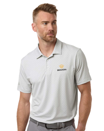 MEN'S Adidas 4-Way Stretch Printed Polo - A716_2Clr image thumbnail MEN'S Adidas 4-Way Stretch Printed Polo - A716_2Clr image thumbnail