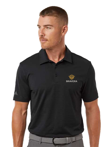 MEN'S Adidas Textured Stripe Polo - A704_2Clr image thumbnail