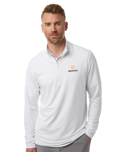 MEN'S Textured Stripe 1/4 Zip - A708_2Clr image thumbnail