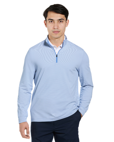 MEN'S Penguin Feeder Stripe 1/4 Zip - PGM006_1Clr image thumbnail MEN'S Penguin Feeder Stripe 1/4 Zip - PGM006_1Clr image thumbnail
