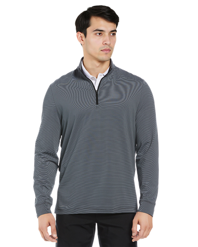 MEN'S Penguin Feeder Stripe 1/4 Zip - PGM006_1Clr image thumbnail MEN'S Penguin Feeder Stripe 1/4 Zip - PGM006_1Clr image thumbnail