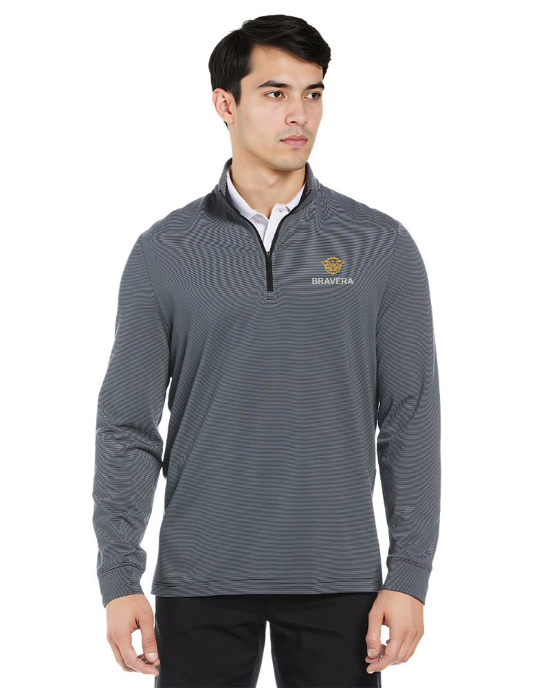 MEN'S Penguin Feeder Stripe 1/4 Zip - PGM006_2Clr primary image