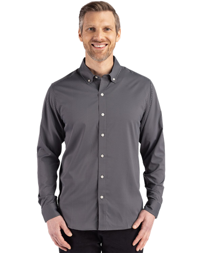 MEN'S Cutter & Buck Skyline Epic Confidence Recycled Gingham Dress Shirt - MCW00236_1Clr image thumbnail
