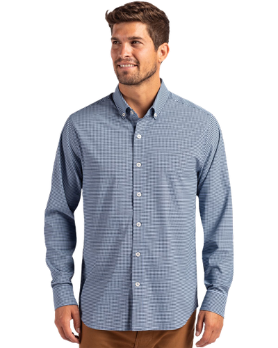 MEN'S Cutter & Buck Skyline Epic Confidence Recycled Gingham Dress Shirt - MCW00236_1Clr image thumbnail