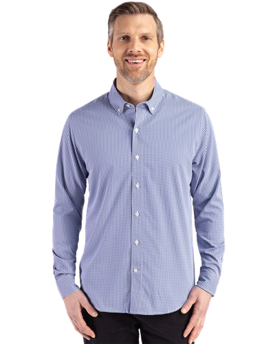 MEN'S Cutter & Buck Skyline Epic Confidence Recycled Gingham Dress Shirt - MCW00236_1Clr image thumbnail