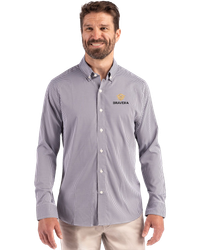 Image of MEN'S Cutter & Buck Skyline Epic Confidence Recycled Gingham Dress Shirt - MCW00236_2Clr