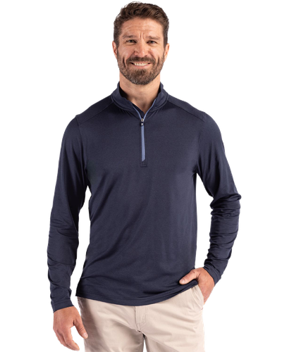 MEN'S Cutter & Buck Coastline Eco Epic Comfort Recycled 1/4 Zip - MCK01347_1Clr image thumbnail