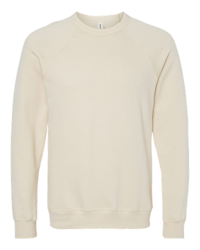 UNISEX Bella Sponge Fleece Raglan Crewneck Sweatshirt - 3901_1Clr Front image thumbnail