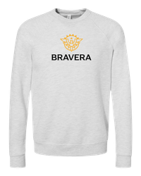 Image of UNISEX Bella Sponge Fleece Raglan Crewneck Sweatshirt - 3901_2Clr Front