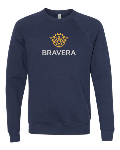 UNISEX Bella Sponge Fleece Raglan Crewneck Sweatshirt - 3901_2Clr Front image thumbnail