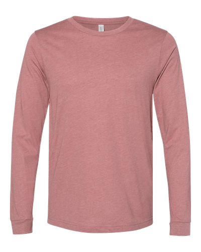UNISEX Bella Heather CVC Long Sleeve Tee - 3501CVC_1Clr image thumbnail
