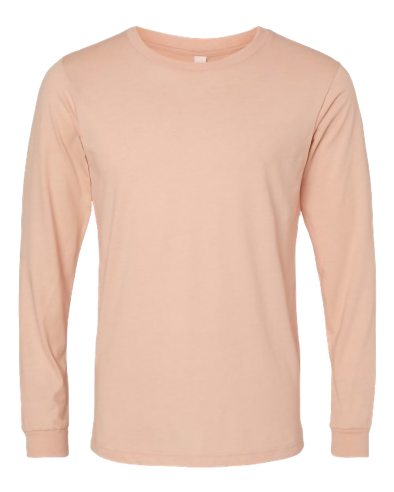 UNISEX Bella Heather CVC Long Sleeve Tee - 3501CVC_1Clr primary image