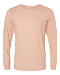 Image of UNISEX Bella Heather CVC Long Sleeve Tee - 3501CVC_1Clr
