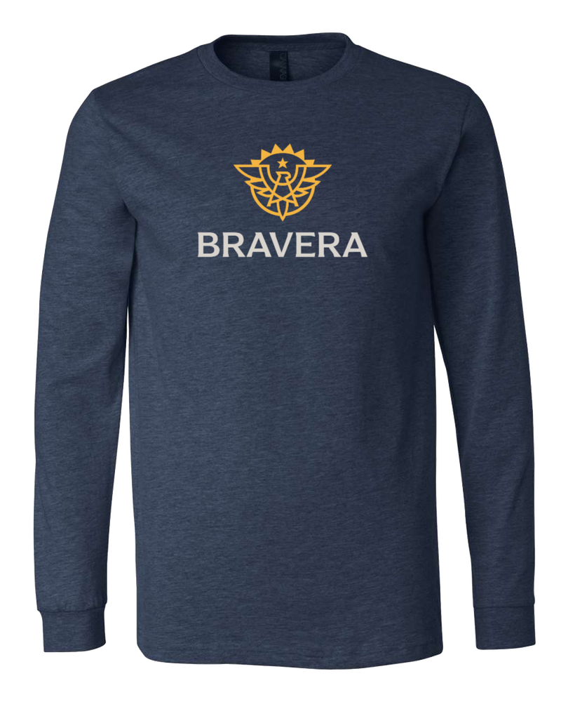 UNISEX Bella Heather CVC Long Sleeve Tee - 3501CVC_2Clr Front primary image