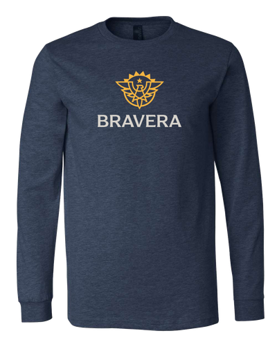 UNISEX Bella Heather CVC Long Sleeve Tee - 3501CVC_2Clr Front image thumbnail