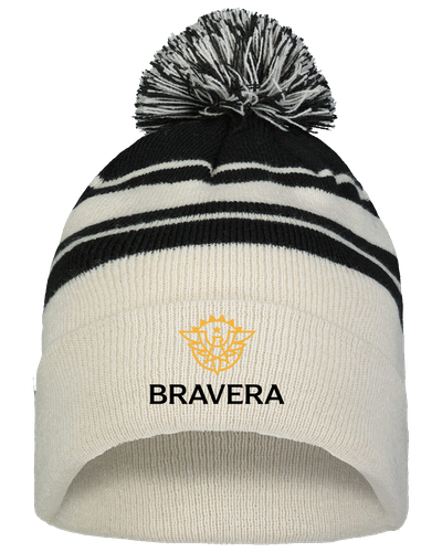 Pacific Knit Fold Over Pom-Pom Beanie - 641K_2Clr image thumbnail