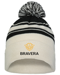 Image of Pacific Knit Fold Over Pom-Pom Beanie - 641K_2Clr