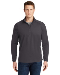 Image of MEN'S BIG & TALL Sport-Tek Tall Sport-Wick Stretch 1/4 Zip - TST850_1Clr