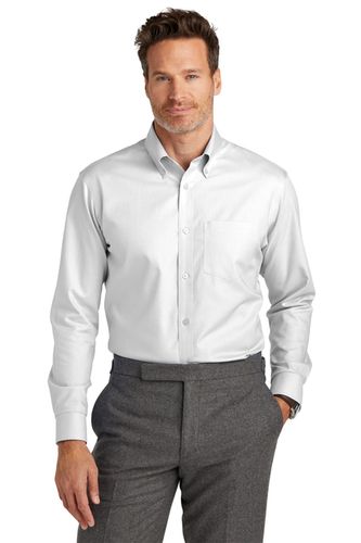 MEN'S BIG & TALL Brooks Brothers Wrinkle-Free Stretch Nailhead Shirt - TBB18002_1Clr image thumbnail