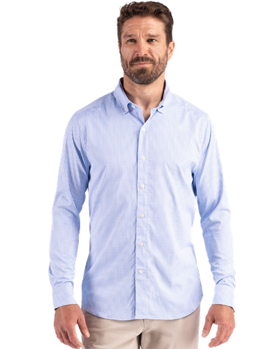 MEN'S BIG & TALL Cutter & Buck Skyline Epic Confidence Recycled Gingham Dress Shirt - BCW00236_1Clr image thumbnail