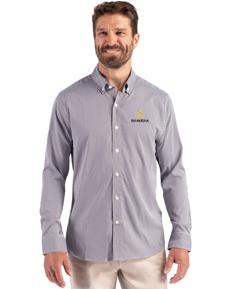 MEN'S BIG & TALL Cutter & Buck Skyline Epic Confidence Recycled Gingham Dress Shirt - BCW00236_2Clr primary image