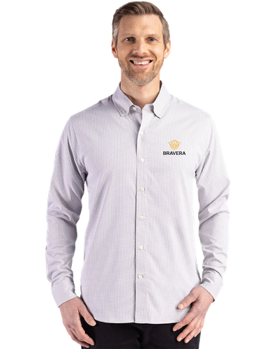 MEN'S BIG & TALL Cutter & Buck Skyline Epic Confidence Recycled Gingham Dress Shirt - BCW00236_2Clr image thumbnail