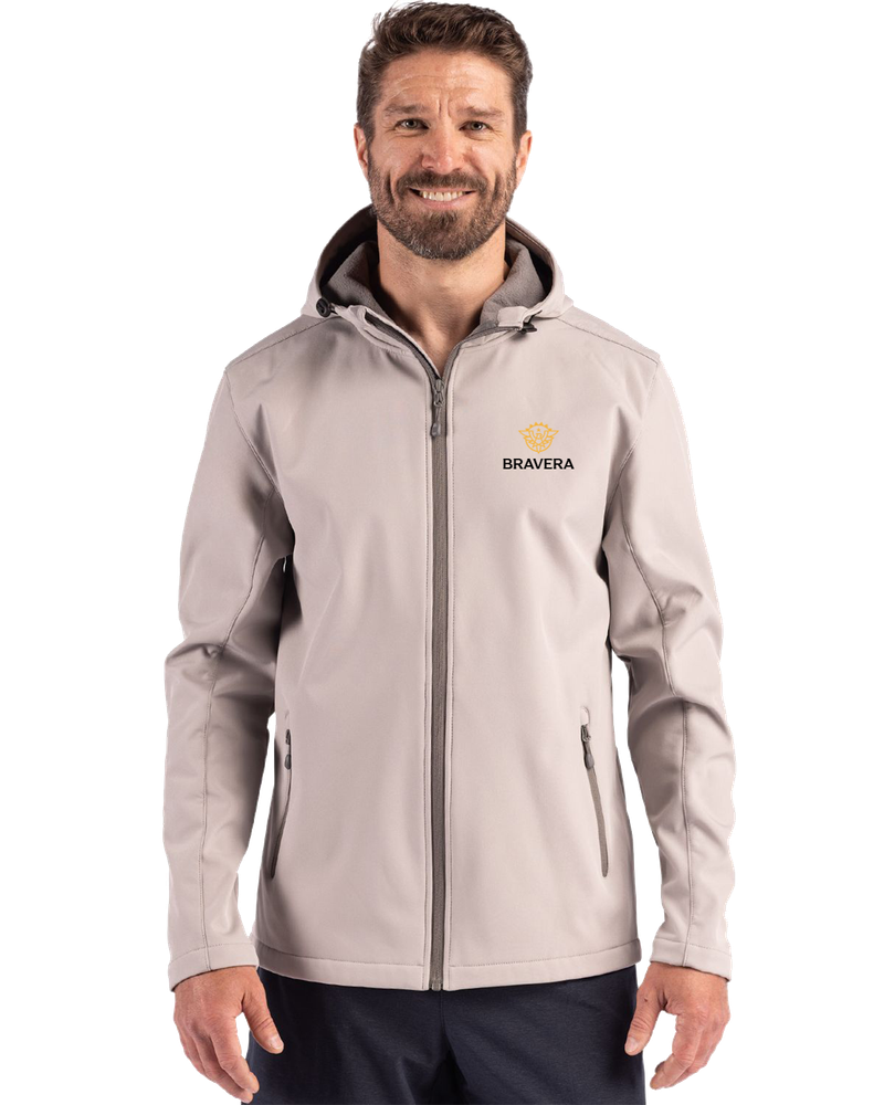 MEN'S Clique Tempo Recycled Stretch Softshell Hooded Jacket - MQO00086_2Clr primary image