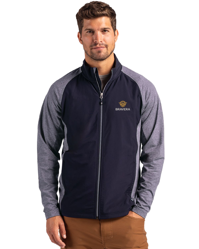 MEN'S BIG & TALL Cutter & Buck Adapt Eco Knit Hybrid Recycled Jacket - BCC00032_2Clr primary image