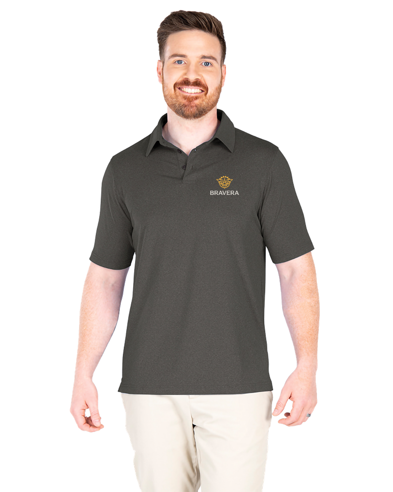 MEN'S Charles River Heathered Eco-Logic Stretch Polo - 3318_2Clr primary image