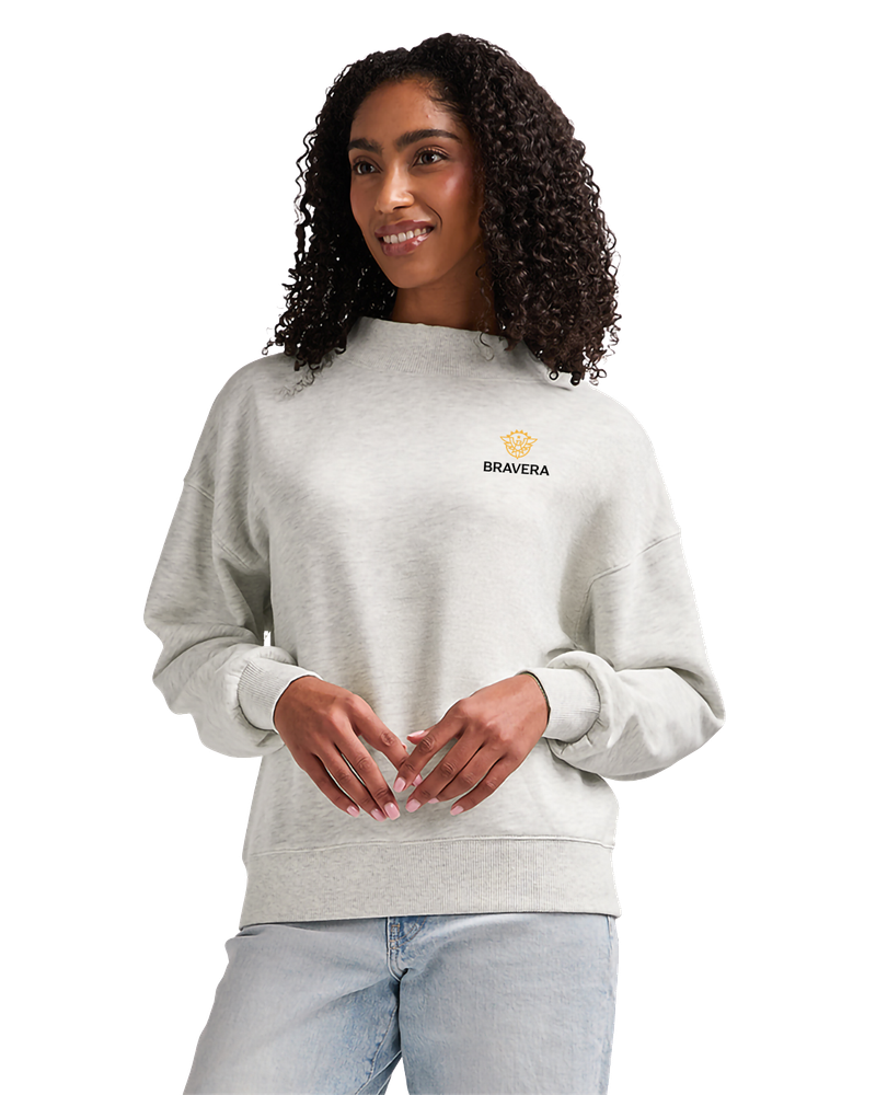 LADIES Charles River Willow Mock-Neck Sweatshirt - 5726_2Clr primary image