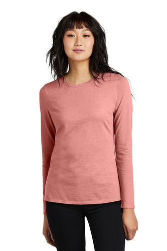 LADIES District Perfect Blend CVC Long Sleeve Tee - DT110_1Clr image thumbnail