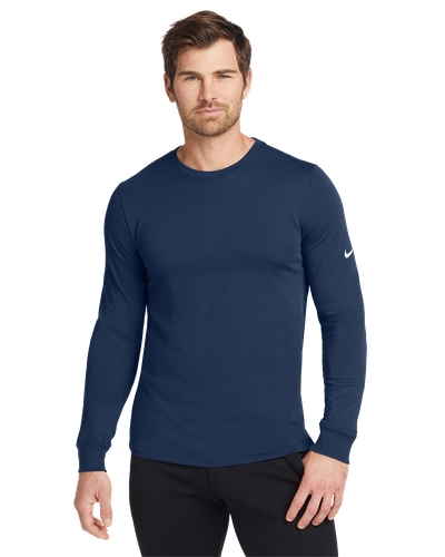 MEN'S Nike Dri-FIT Cotton/Poly Long Sleeve Tee - NKBQ5230_1Clr image thumbnail