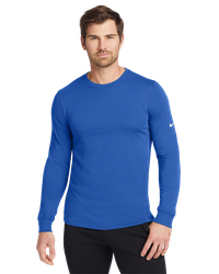 Image of MEN'S Nike Dri-FIT Cotton/Poly Long Sleeve Tee - NKBQ5230_1Clr