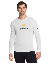 Image of MEN'S Nike Dri-FIT Cotton/Poly Long Sleeve Tee - NKBQ5230_2Clr Front