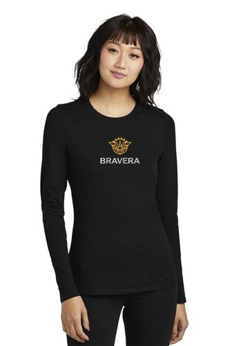 LADIES District Perfect Blend CVC Long Sleeve Tee - DT110_2Clr Front image thumbnail