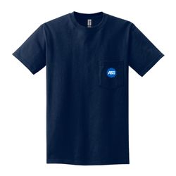 Image of Navy Pocket Tee