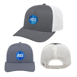 Image of Grey/White Flexfit Trucker Mesh Back Cap