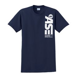 Image of Navy Vertical Tee
