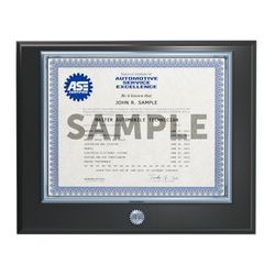 Image of ASE Certificate Frame - Wood