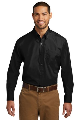 Port Authority® Long Sleeve Carefree Poplin Shirt image thumbnail