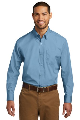 Port Authority® Long Sleeve Carefree Poplin Shirt image thumbnail