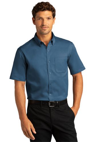 Port Authority® Short Sleeve SuperPro React™Twill Shir image thumbnail