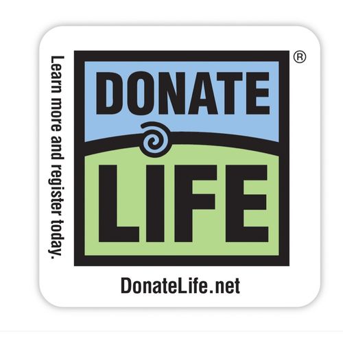 Donate Life 4" x 4" Paperboard Coasters image thumbnail